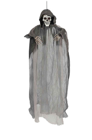 SKELETON PENDANT WITH HOOD AND LIGHT 120 CM - PartyExperts