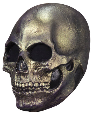 Skull Metallic Gold Mask.