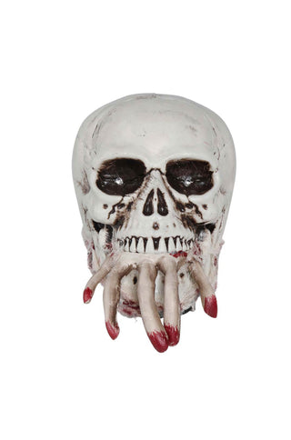 SKULL WITH LIGHT, SOUND AND MOV. 24 CM - PartyExperts
