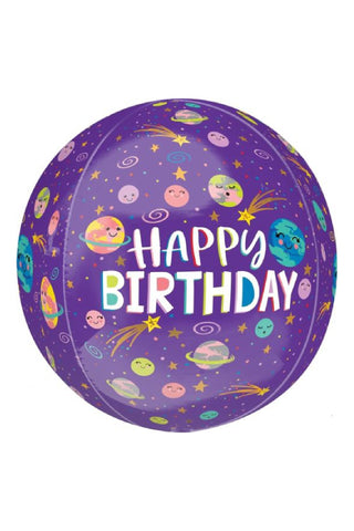 Smiling Galaxy Foil Balloon - PartyExperts