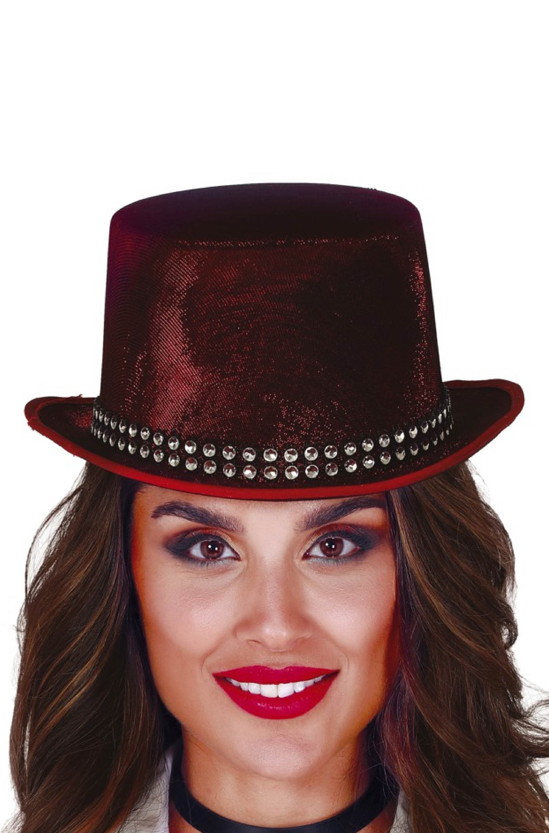 SPARKLY FUCHSIA TOP HAT - PartyExperts