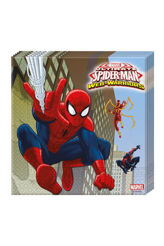 Spider-Man Warriors Disposable Plates - PartyExperts