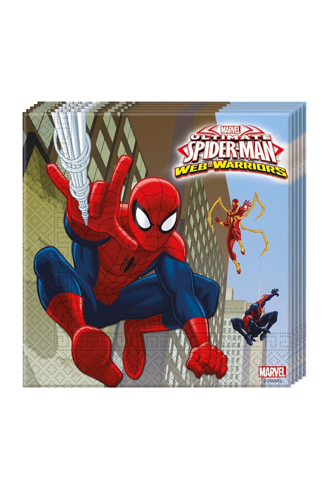 Spider - Man Warriors Disposable Plates - PartyExperts