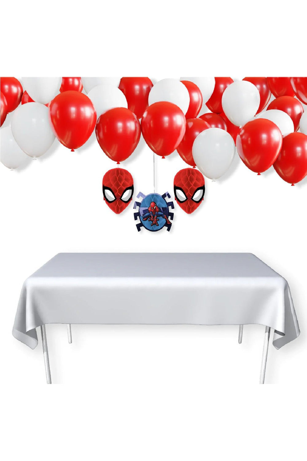 Spider-Man Webbed Honeycomb Decoration 3pcs - PartyExperts