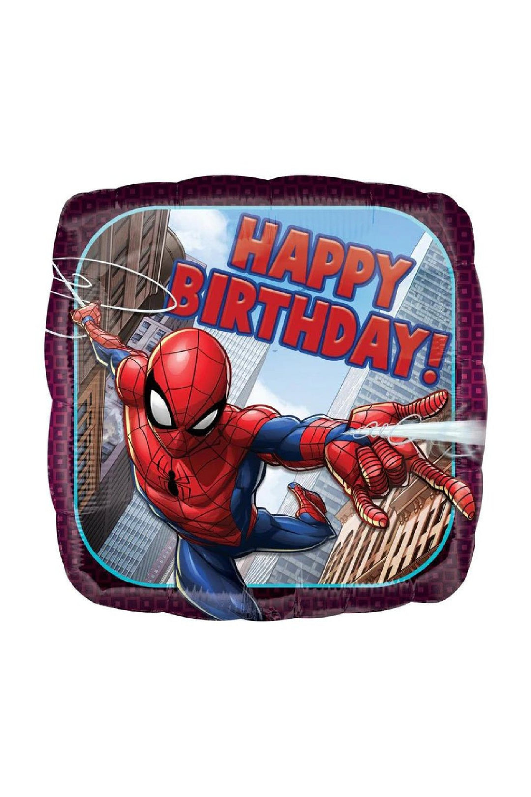 SPIDERMAN HAPPY BIRTHDAY FPOIL BALLOON 18INCH - PartyExperts
