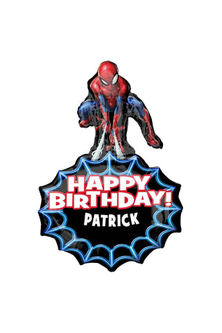 SPIDERMAN PERSONALIZED FOIL BALLOON - PartyExperts