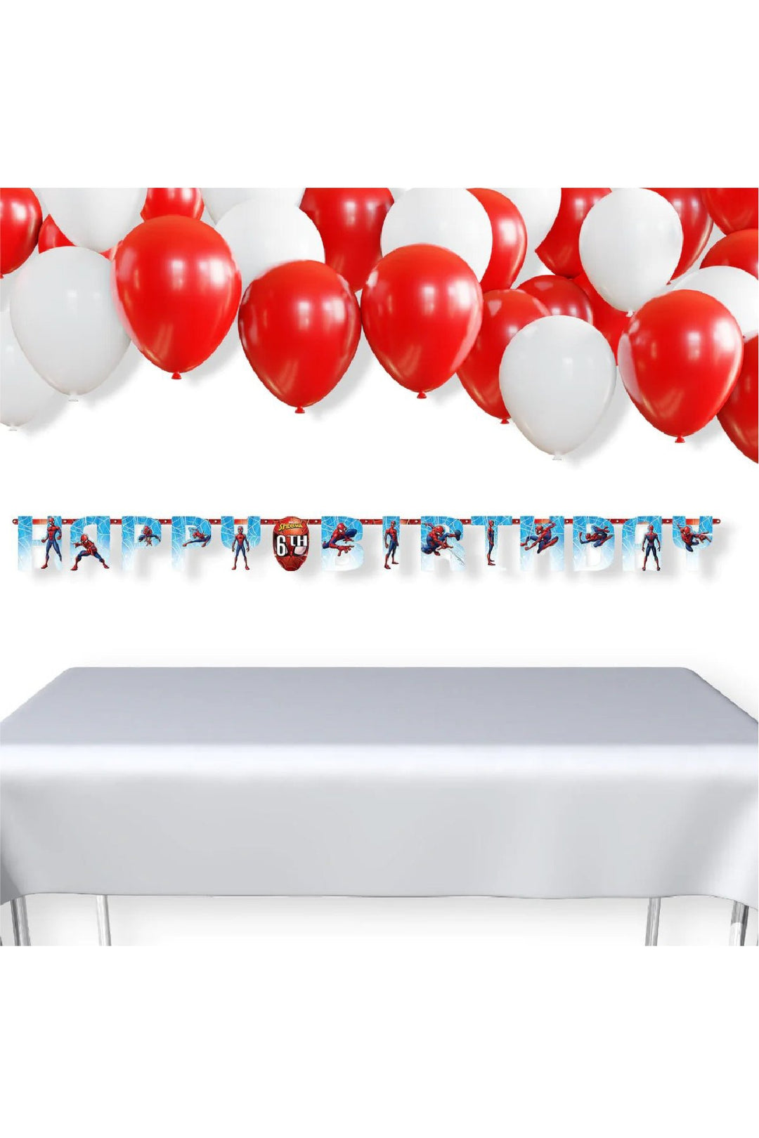 Spiderman Webbed Add An Age Jumbo Letter Banner - PartyExperts
