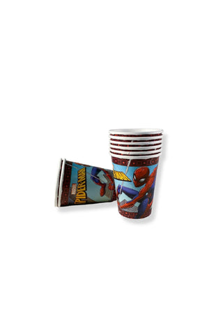 Spiderman Webbed Paper Cups 9oz, 8pcs - PartyExperts