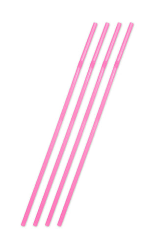 Straws Jumbo Neon Pink 44cm /25 - PartyExperts