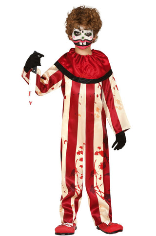 Striped Clown Costume.