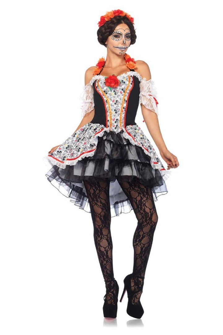 Sugar Skull Senorita Costume - PartyExperts