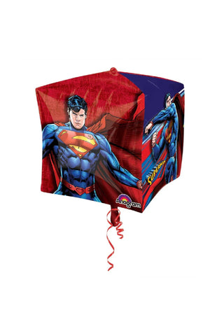 Superman Comics Cubez Foil Balloon - PartyExperts