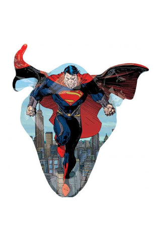 Superman - Man Of Steel Super Shape Balloon - PartyExperts