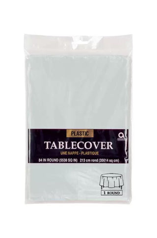 TABLECOVER SILVER 213CM - PartyExperts