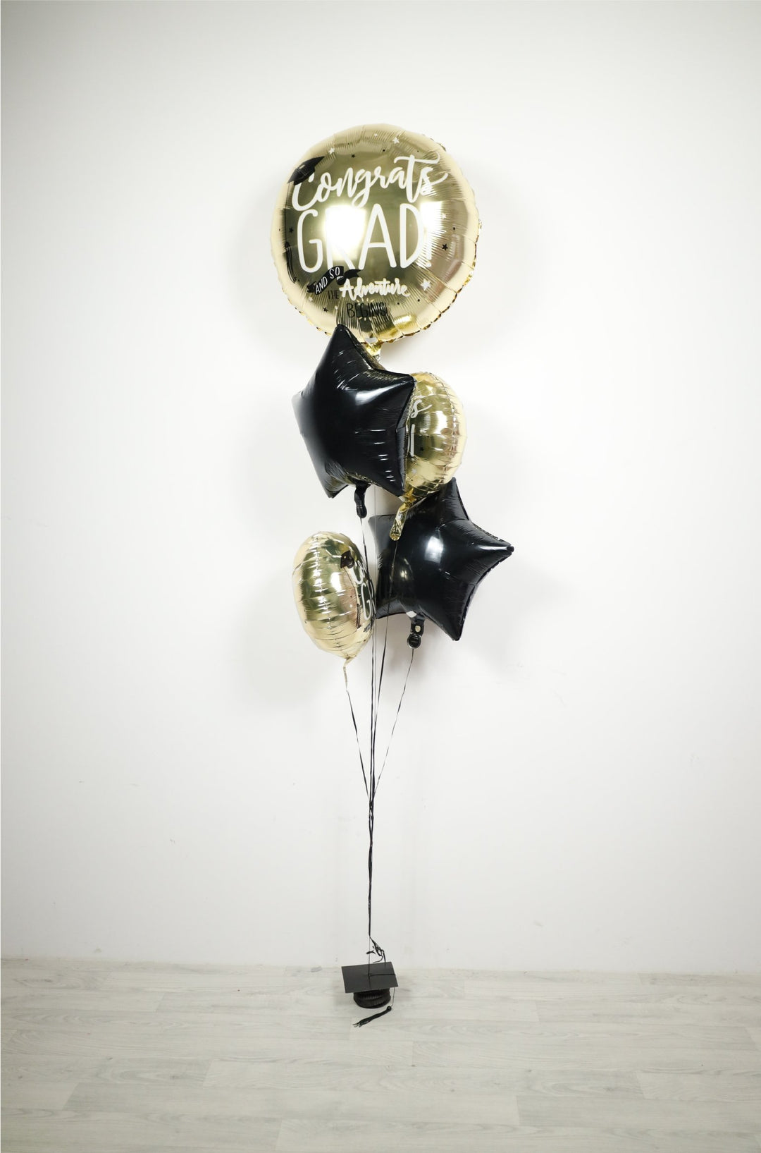 The Adventure Begins Foil Ballon Bouquet W/HELIUM - PartyExperts