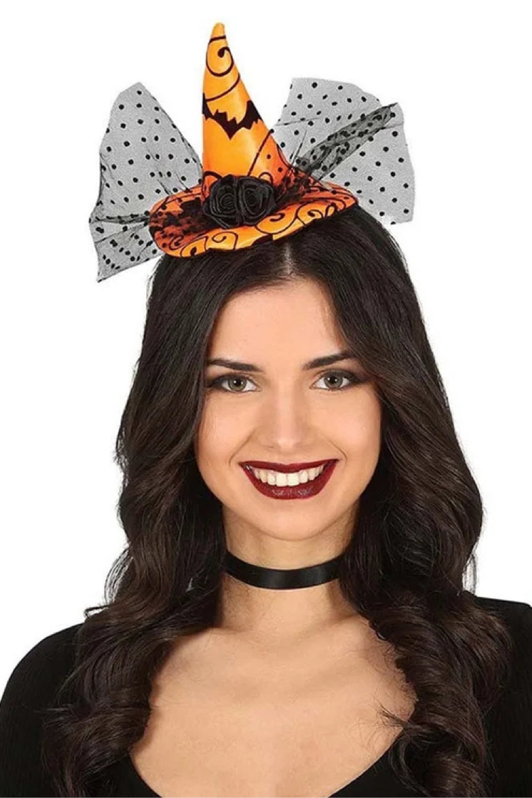 TIARA ORANGE WITCH HAT - PartyExperts