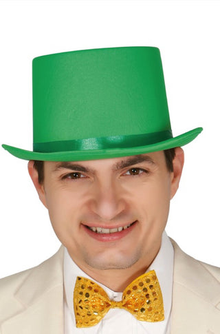 TOP HAT. HIGH QUALITY GREEN - PartyExperts
