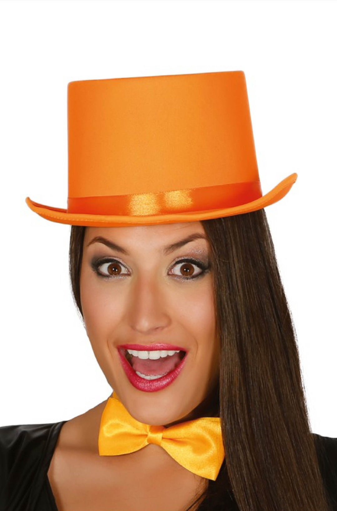 TOP HAT HIGH QUALITY ORANGE - PartyExperts