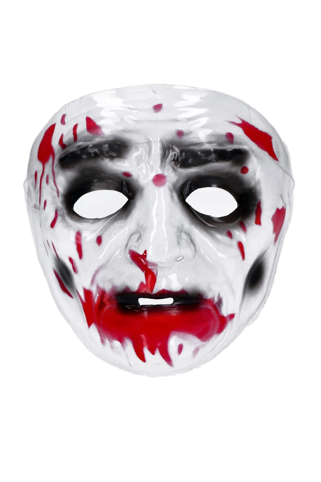 TRANSPARENT MAN WITH BLOOD MASK PVC - PartyExperts