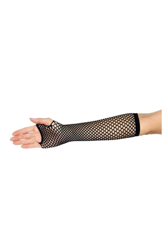 Triangle Net Fingerless Arm Warmer Gloves - PartyExperts