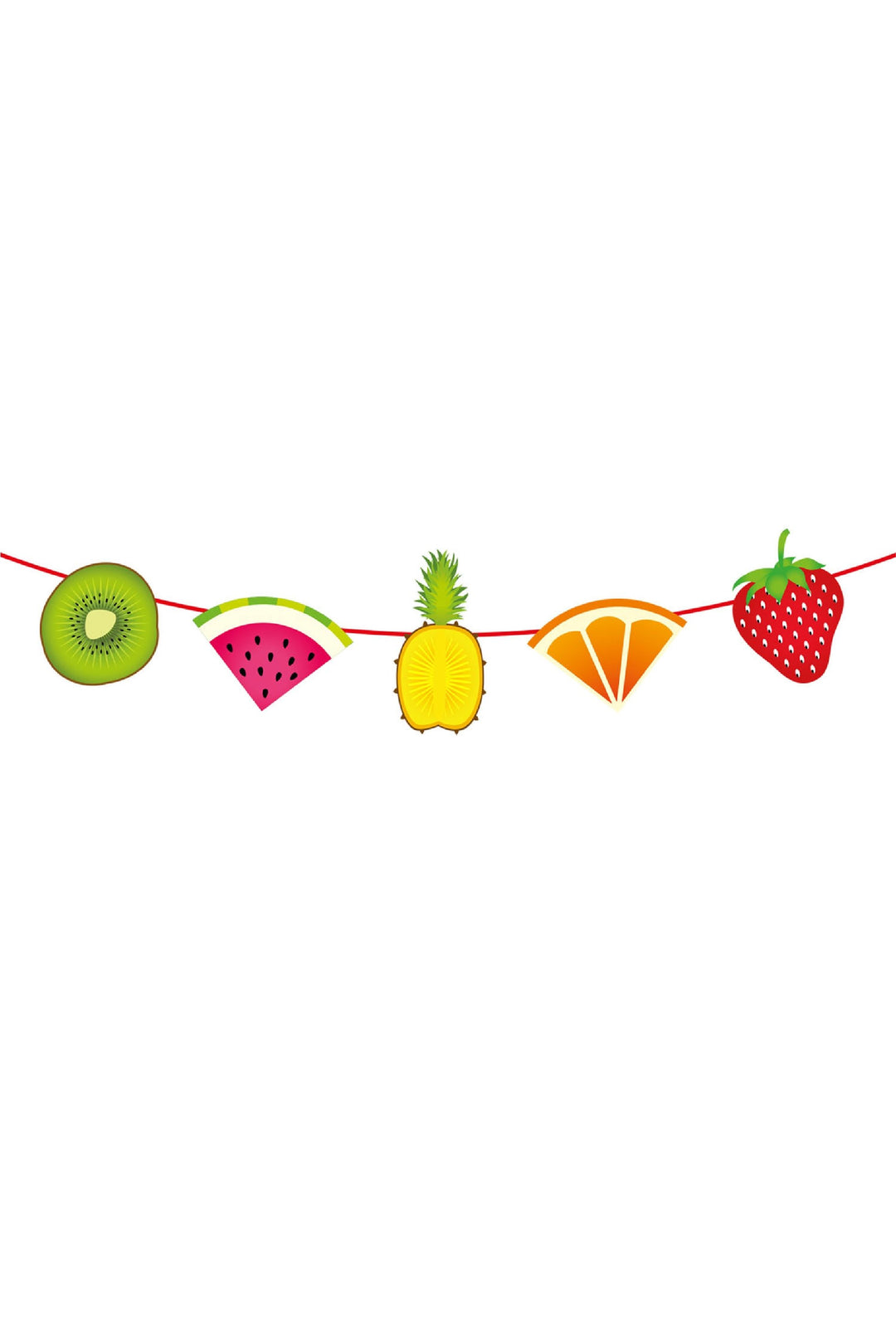 Tropical Fruit Bunting Garland - PartyExperts