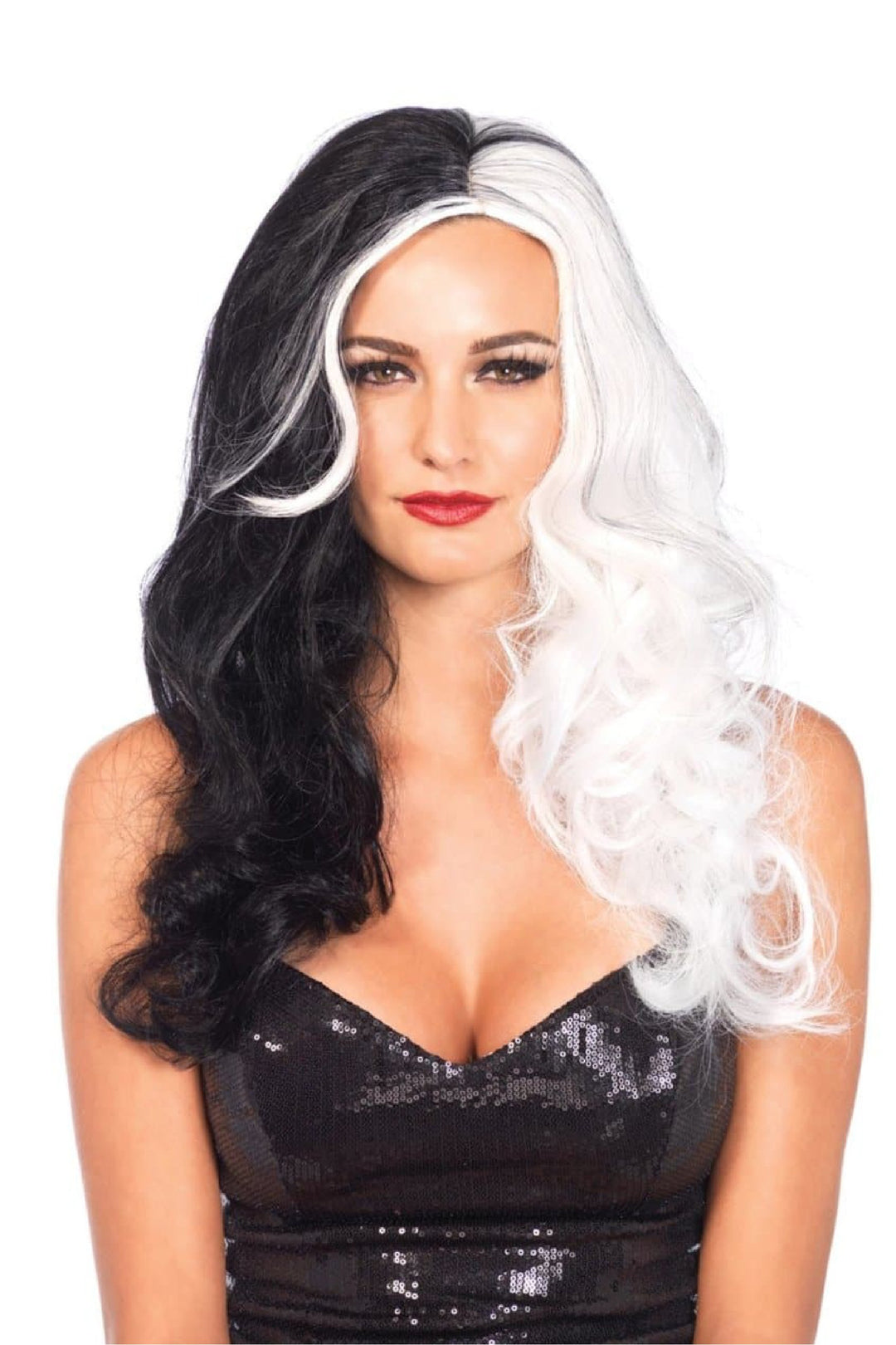 Two Tone Cruella Wig - PartyExperts