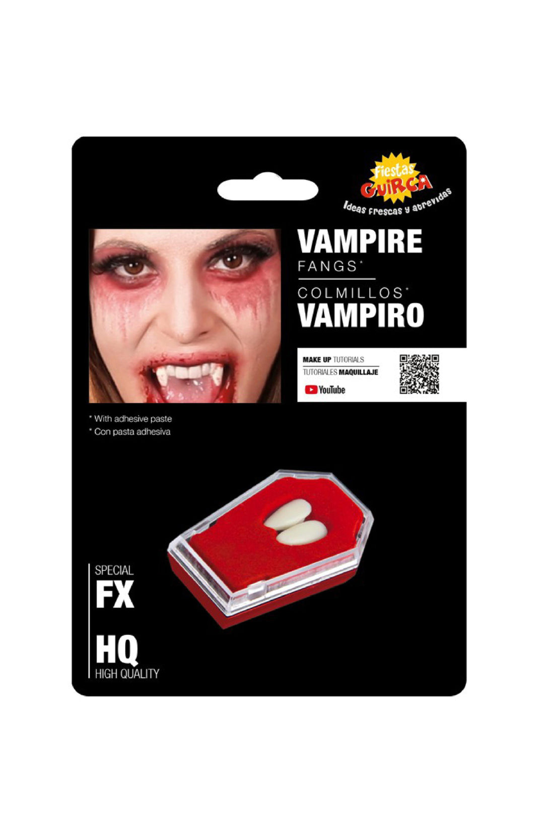 Vampire Fangs with Adhesive - PartyExperts