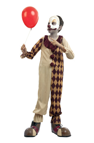 Vintage Clown Kids Costume - PartyExperts