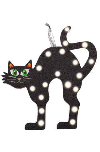 Wall Cat with Light Decoration.