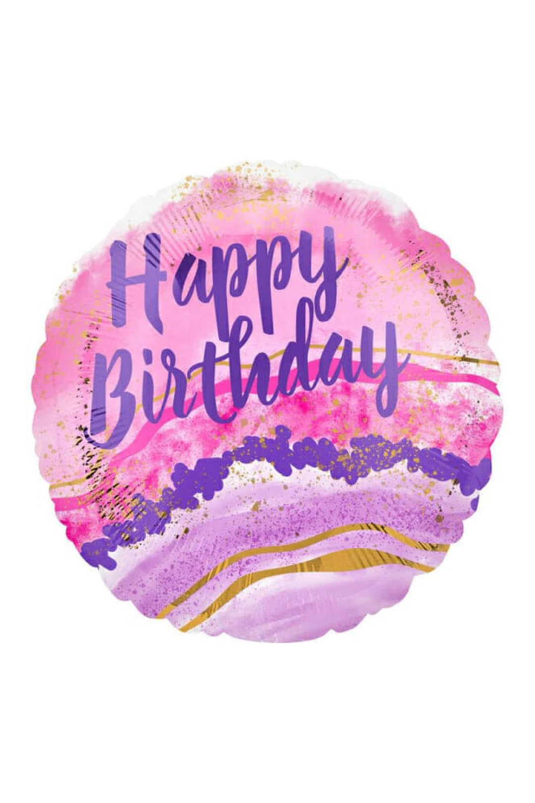 WATER COLOR MARBLE FOIL BALLOON 18INCH - PartyExperts