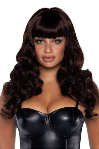 Wavy Wig with Bangs - PartyExperts