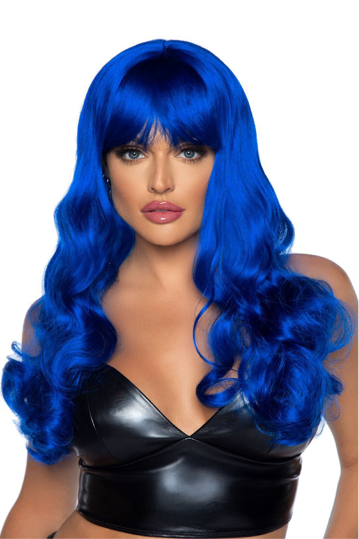 Wavy Wig with Bangs - PartyExperts