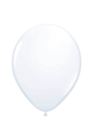 White Balloons Metallic - 10 Pieces - PartyExperts