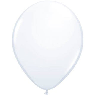 White Balloons Metallic - 100 Pieces - PartyExperts