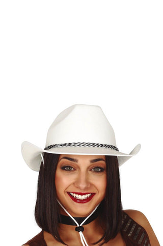 White Velvet Dallas Hat.