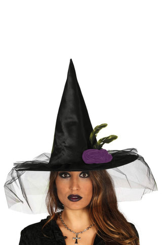 WITCH HAT WITH VEIL - PartyExperts