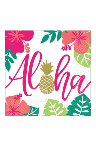 You Had Me At Aloha Lunch Tissues 16pcs - PartyExperts