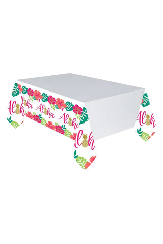 You Had Me At Aloha Paper Table Cover 137x259cm - PartyExperts