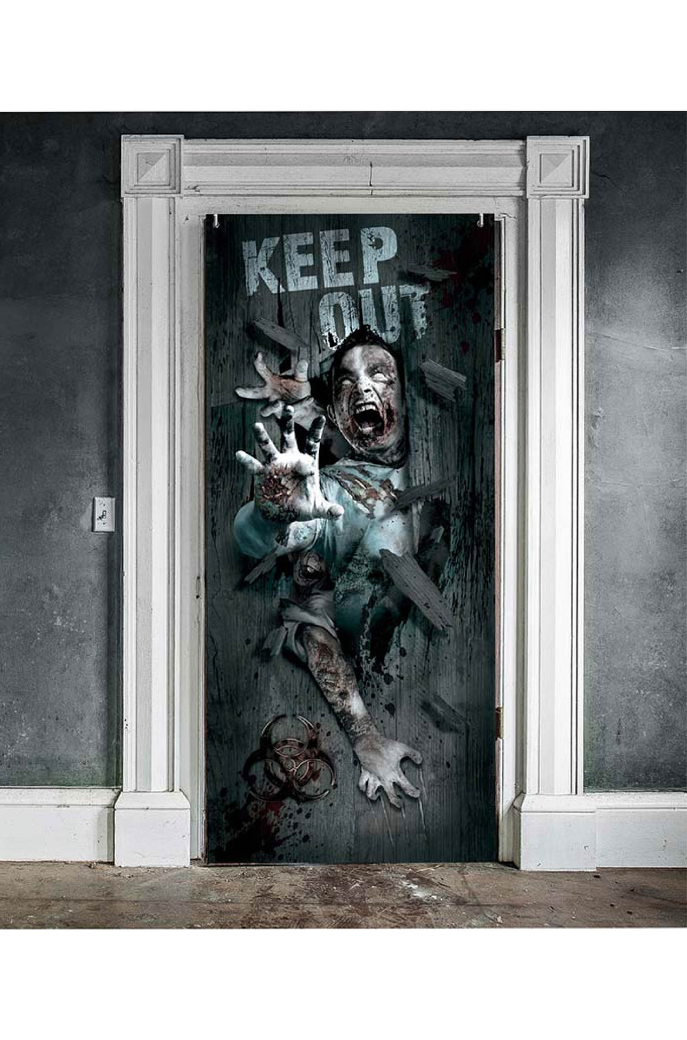 ZOMBIE ATTACK DOOR DECORATION 80x180cm - PartyExperts