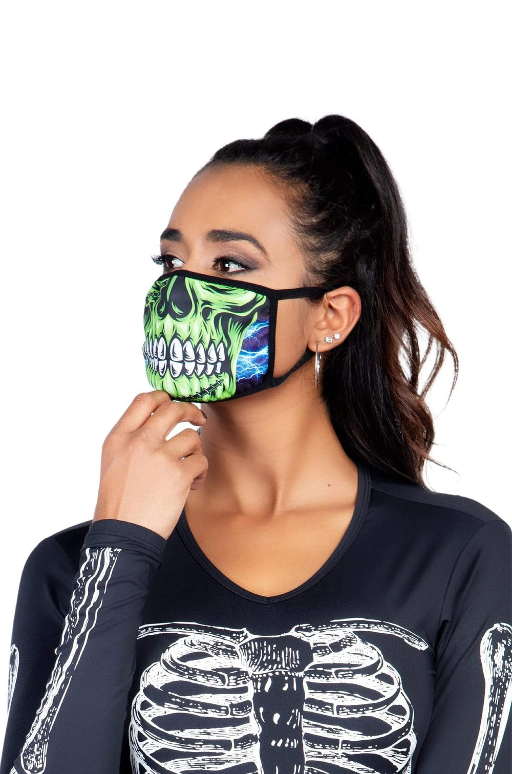 Zombie Skull Face Mask - PartyExperts