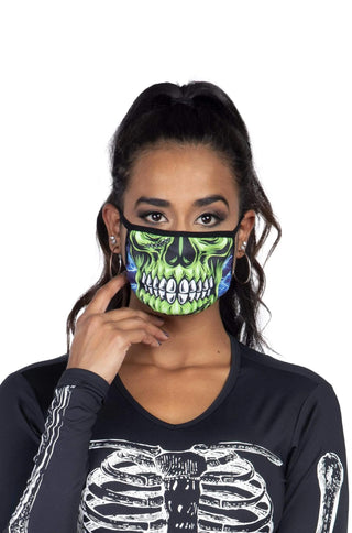 Zombie Skull Face Mask - PartyExperts